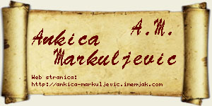 Ankica Markuljević vizit kartica